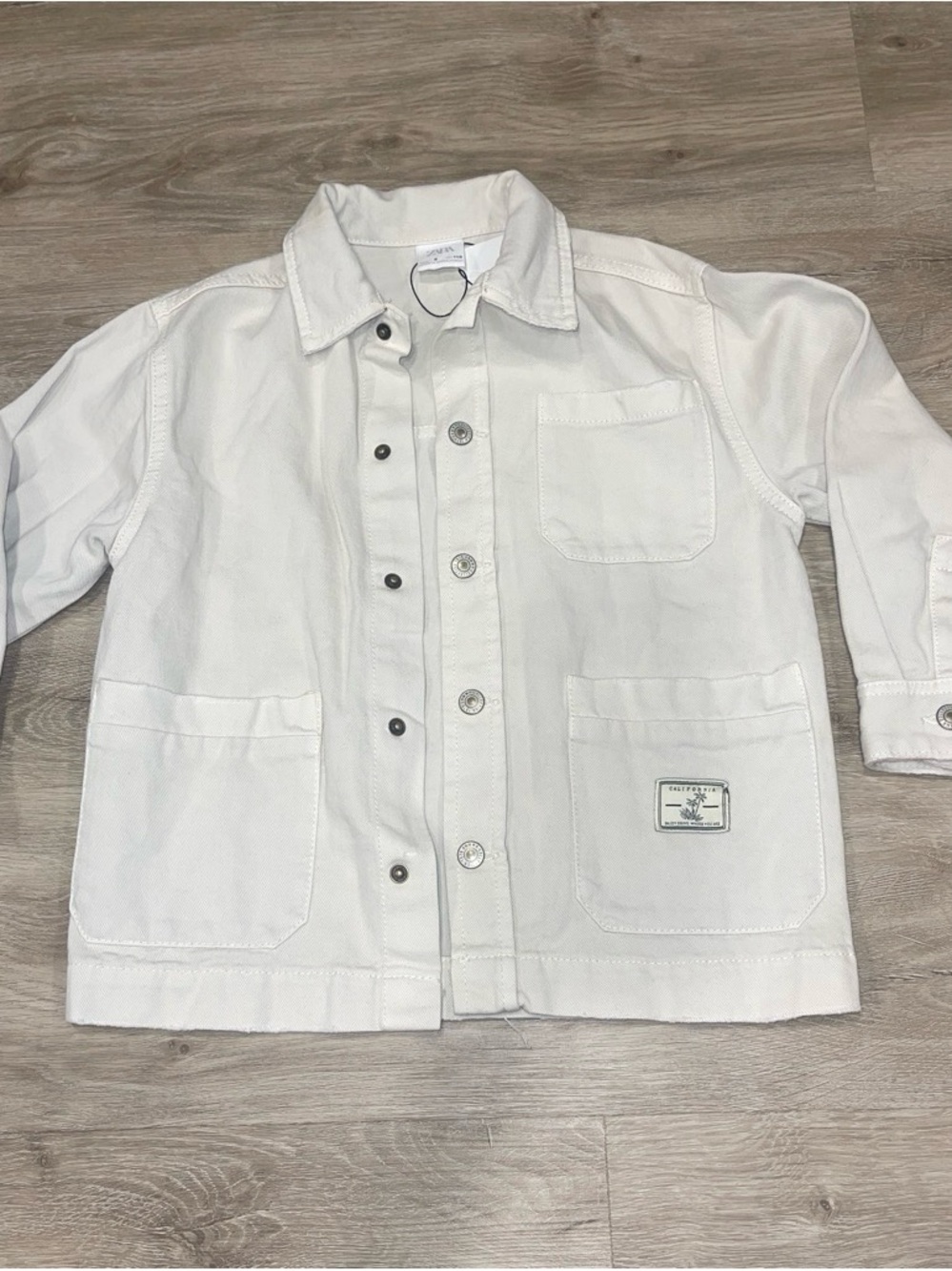 Kids cream Utility Jacket - Brand:Zara size 6